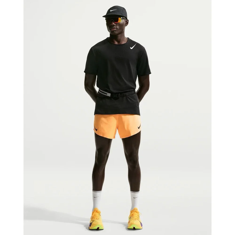 Nike Aeroswift ADV Dri-Fit 4” Brief Lined Running Shorts Orange Sz L FN3352-845